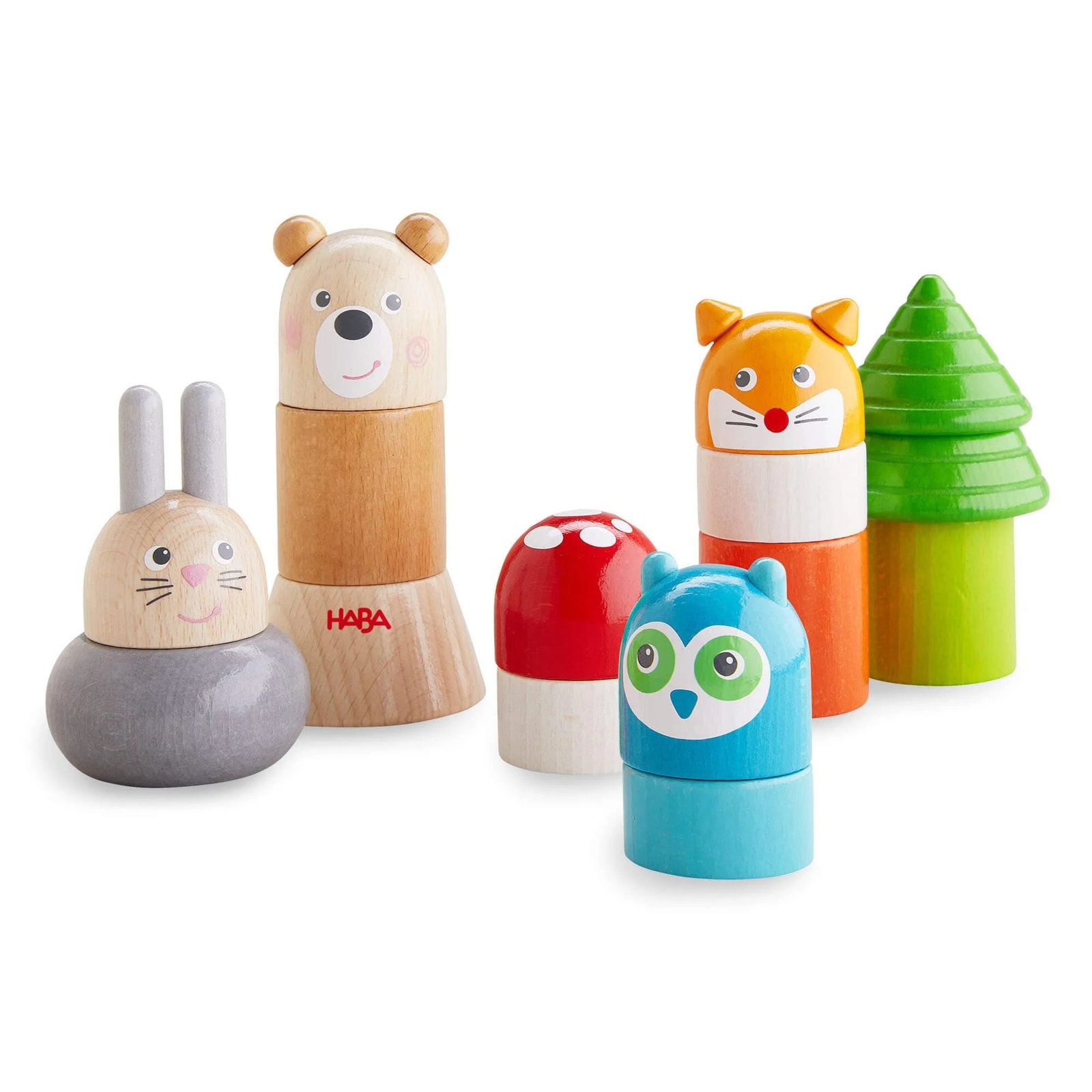 imgi_97_stacking-toy-forest-306960-1 (1) Forest Animals Wooden Stacking Toy - Image 1